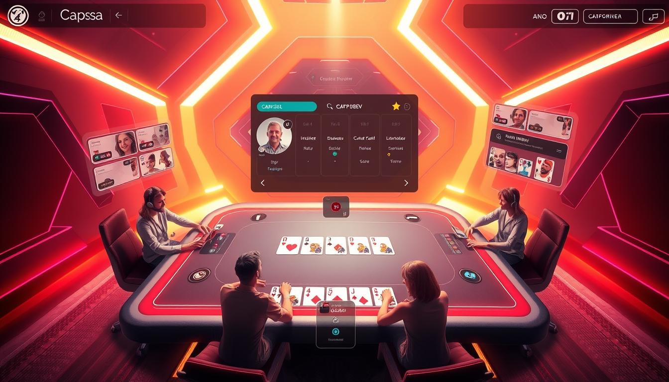Tampilan Grafis Interaktif untuk Bermain Capsa Online